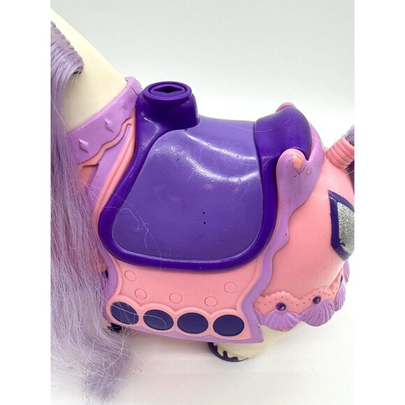 Vintage Keypers Adult Horse Purple White Diamond Tonka No key 7” - Picture 4 of 8